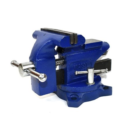 BIG HORN Heavy-Duty Industrial 4-1/2- Inch Workshop Bench Vise Tool with 240-Degree Swivel Base 19320